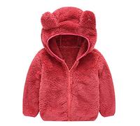 Neugeborenes Baby Mädchen Fleecejacke Herbst PlüSchjacke Winter Fleece Jacke Mit Kapuze Reißverschluss Kapuzenmantel Umhangjacke Dicke Warme Kleidung Oberbekleidung Wollfleece Wintermäntel