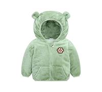 Neugeborenes Baby Mädchen Fleecejacke Herbst PlüSchjacke Winter Fleece Jacke Mit Kapuze Reißverschluss Kapuzenmantel Umhangjacke Dicke Warme Kleidung Oberbekleidung Wollfleece Wintermäntel