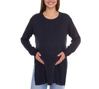 neun 9 monate Damen Strickpullover Umstandsmode Schwangerschafts-Pulli 24659305 Dunkelblau 36/38