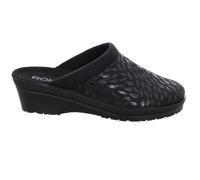Rohde Damen Pantoffel Hausschuh Microvelour Neustadt-50 2456, Größe:40 EU, Farbe:Schwarz