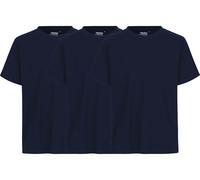 Neutral 3er-Pack Bio-Unisex-T-Shirt mit Rundhalsausschnitt, navy, Gr. XXL