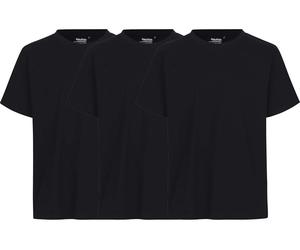 Neutral 3er-Pack Bio-Unisex-T-Shirt mit Rundhalsausschnitt, schwarz, Gr. XL