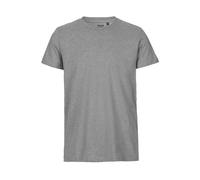 Neutral® - 3FREUNDE Unisex/Männer Fit T-Shirt Hellgrau XXL