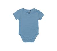 Neutral® Baby Wickelbody Strampler Kurzarm Dusty Indigo 86