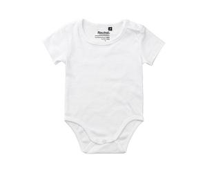 Neutral® Baby Wickelbody Strampler Kurzarm Weiß 68