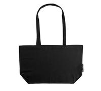 Neutral® Baumwolltasche Einkaufstasche Shopper Breit Lange Henkel Schwarz