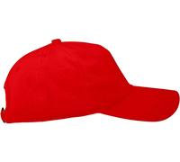 Neutral Bio-Cap aus Baumwoll-Twill, red
