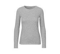 Neutral Bio-Damen-Langarmshirt mit Rundhalsaussschnitt grau, Gr. XS