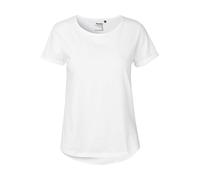 Neutral Bio-Damen-T-Shirt mit Roll-Up-Ärmeln, weiß, Gr. XL