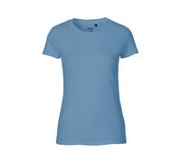 Neutral Bio-Damen-T-Shirt mit Rundhalsausschnitt, dusty indigo, Gr. M