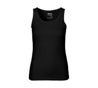 Neutral Bio-Damen-Tanktop mit Rundhalsausschnitt, schwarz, Gr. L