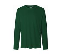 Neutral Bio-Herren-Langarmshirt mit Rundhalsaussschnitt bottle green, Gr. M