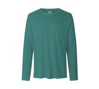 Neutral Bio-Herren-Langarmshirt mit Rundhalsaussschnitt teal, Gr. S