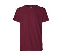 NE60012 Neutral Herren Rollärmel T-Shirt Bordeaux L