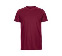 Neutral Bio-Herren-T-Shirt mit Rundhalsausschnitt bordeaux, Gr. S