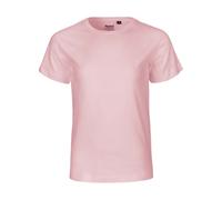 Neutral Bio-Kinder-T-Shirt mit Rundhalsausschnitt, light pink, Gr. 116/122