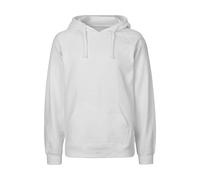 Neutral Bio-Unisex-Hoodie 'Tiger Cotton' mit gebürstetem Fleece, white, Gr. M