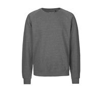 Neutral Bio-Unisex-Sweatshirt mit Rundhalsausschnitt, dark heather, Gr. M