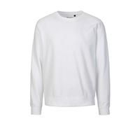 Neutral Bio-Unisex-Sweatshirt mit Rundhalsausschnitt, weiß, Gr. M
