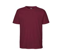 Neutral Bio-Unisex-T-Shirt mit Rundhalsausschnitt, bordeaux, Gr. S