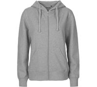 NEUTRAL LADIES HOODIE WITH ZIP XS SPORT GREY