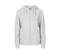 Neutral® Damen College Hoodie Zoodie Hoody Kapuzenjacke Sweatjacke Ladies only Ash S