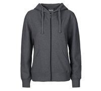Neutral® Damen College Hoodie Zoodie Hoody Kapuzenjacke Sweatjacke Ladies only Dunkelgrau Melange L