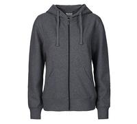 Neutral® Damen College Hoodie Zoodie Hoody Kapuzenjacke Sweatjacke Ladies only Dunkelgrau Melange XL