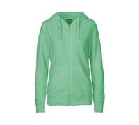 Neutral® Damen College Hoodie Zoodie Hoody Kapuzenjacke Sweatjacke Ladies only Dusty Mint L