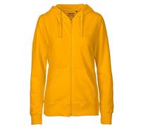 Neutral® Damen College Hoodie Zoodie Hoody Kapuzenjacke Sweatjacke Ladies only Gelb S