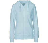 Neutral® Damen College Hoodie Zoodie Hoody Kapuzenjacke Sweatjacke Ladies only Light Blue M