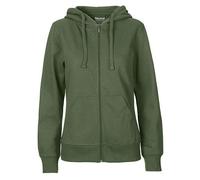 Neutral® Damen College Hoodie Zoodie Hoody Kapuzenjacke Sweatjacke Ladies only Oliv L