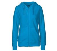 Neutral® Damen College Hoodie Zoodie Hoody Kapuzenjacke Sweatjacke Ladies only Saphir Blau M