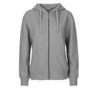 Neutral® Damen College Hoodie Zoodie Hoody Kapuzenjacke Sweatjacke Ladies only Sports Grey M
