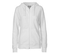 NEUTRAL LADIES HOODIE WITH ZIP XS WHITE