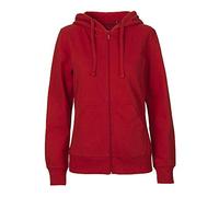 Neutral Damen Kapuzensweatjacke 'Zip Hoodie' aus 100% Bio- und Fairtrade-Baumwolle | Nachhaltig, Bequem und Vielseitig | Perfekt für Freizeit und Alltag | Rot, XL