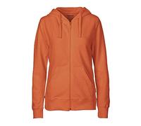 Neutral Damen Kapuzensweatjacke 'Zip Hoodie' aus 100% Bio- und Fairtrade-Baumwolle | Nachhaltig, Bequem und Vielseitig | Perfekt für Freizeit und Alltag | Orange, L