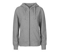Neutral Damen Kapuzensweatjacke 'Zip Hoodie' aus 100% Bio- und Fairtrade-Baumwolle | Nachhaltig, Bequem und Vielseitig | Perfekt für Freizeit und Alltag | Sports Grey, M