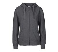 Neutral Damen Kapuzensweatjacke 'Zip Hoodie' aus 100% Bio- und Fairtrade-Baumwolle | Nachhaltig, Bequem und Vielseitig | Perfekt für Freizeit und Alltag | Dark Heather, L