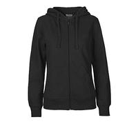 Neutral Damen Kapuzensweatjacke 'Zip Hoodie' aus 100% Bio- und Fairtrade-Baumwolle | Nachhaltig, Bequem und Vielseitig | Perfekt für Freizeit und Alltag | Schwarz, M