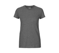 Neutral® Damen Ladies Fit T-Shirt von Neutral Bio Baumwolle Dunkelgrau Meliert 2XL