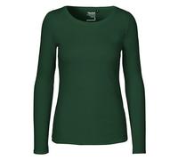 Neutral® Damen Langarm T-Shirt Bio Baumwolle Modern Fit Körpernah geschnitten Bottle Green S