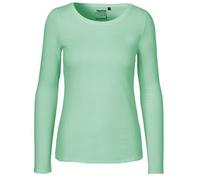 Neutral® Damen Langarm T-Shirt Bio Baumwolle Modern Fit Körpernah geschnitten Dusty Mint XS