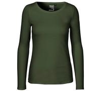 Neutral® Damen Langarm T-Shirt Bio Baumwolle Modern Fit Körpernah geschnitten Oliv XS