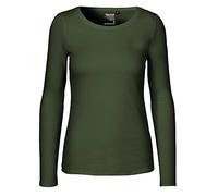 Neutral Damen Longsleeve aus 100% Bio- und Fairtrade-Baumwolle | Nachhaltig, Bequem und Vielseitig | Perfekt für Freizeit und Alltag | Military, M