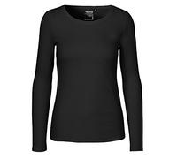 Neutral Damen Longsleeve aus 100% Bio- und Fairtrade-Baumwolle | Nachhaltig, Bequem und Vielseitig | Perfekt für Freizeit und Alltag | Schwarz, XXL