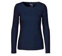 Neutral Damen Longsleeve aus 100% Bio- und Fairtrade-Baumwolle | Nachhaltig, Bequem und Vielseitig | Perfekt für Freizeit und Alltag | Navy Blau, XS