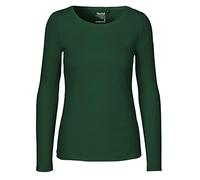Neutral Damen Langarmshirt NE81050 Bio-Fairtrade-Baumwolle Flaschengrün Größe M