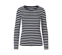 Neutral Damen Longsleeve NE81050 Bio-Fairtrade-Baumwolle Weiß/Navy (gestreift) XS