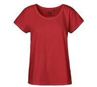 Neutral Damen T-Shirt NE81003 – locker geschnitten, Bio-Fairtrade-Baumwolle, Rot XS